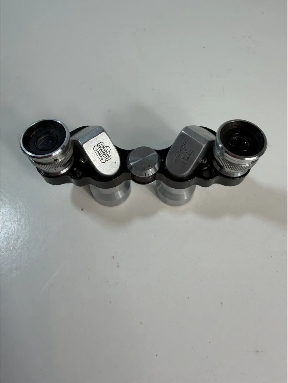 Nippon Kogaku Tokyo Mikron 6 x 15  8.3 Silver Color Binoculars